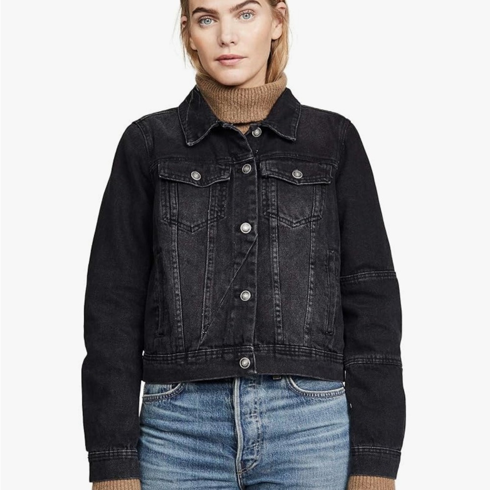 Free People - Black Denim Jacket